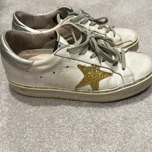 Golden Goose Hi Stars in White, Gold, and Silver